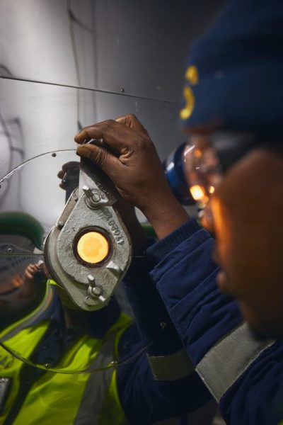Boiler combustion checks.