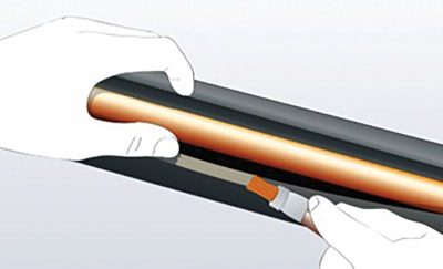 Application of adhesive