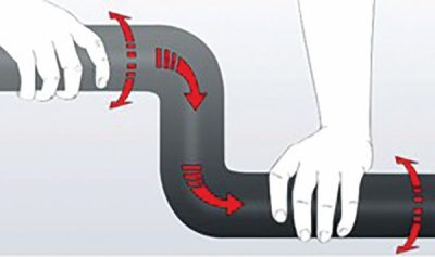 Twisting technique.