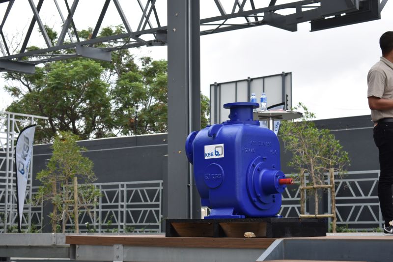 The KSB waste water pump – the subject of the launch.