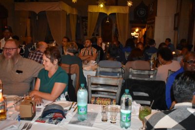 A section of the audience in the packed venue.