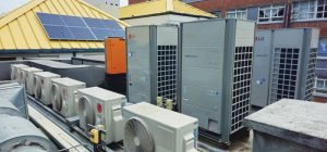 LG VRF condensers, AHUs and FCUs offer flexible zoning and versatile performance.
