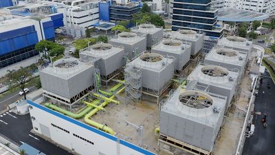 Singapore’s largest industrial district cooling system is now operational.