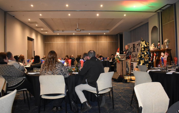 The audience anticipating Christmas festivities in July. © RACA Journal